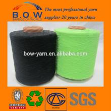 popular 70/30 16S saffron yellow open end/oe recycle cotton yarn for socks