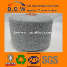 popular 70/30 6S saffron yellow open end/oe recycle cotton yarn for socks
