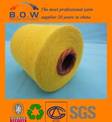 High Quality4.8S saffron yellow open end/oe recycle cotton yarn for glovesfor fabric