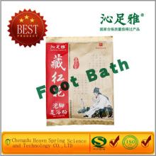 Saffron crocus Foot bath powder with essential oil for foot spa  home  care