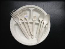 Disposable  biodegradable  PLA corn starch cutlrey