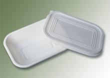 corn starch eco friendly  biodegradable  box with a cover