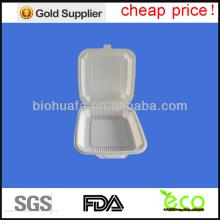 Eco disposable plastic food container with different sizes made from corn starch