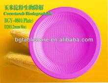 corn starch biodegradable tableware 8 inch round plate biodegradable plates