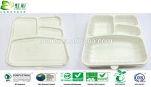 Corn starch 100% biodegradable disposable plastic lunch box