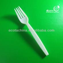 Hot selling whole sale Nature corn starch Plastic cutlery fork