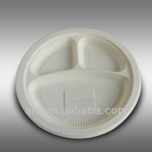 Corn starch Bio-based Disposable Plate/Dishes 254*20 mm/ 10inch