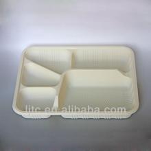 Corn starch Bio-based Disposable Lunch box 238*195*40mm/ 900ml