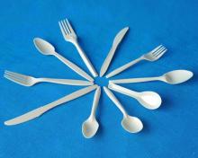 Biodegradable Disposable spoon, fork, knife corn starch flatware| cutlery