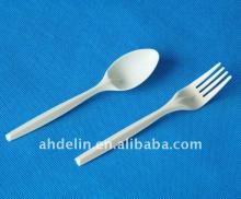 Biodegradable Disposable Fork| corn starch spoon| corn starch flatware