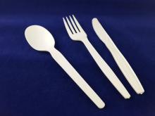 2014 new design corn starch disposable cutlery