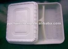  Bio -plastic corn starch  disposable  round plate in black color