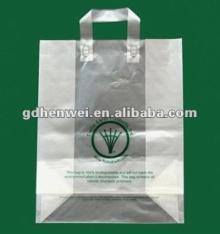 White corn starch biodegradable handle bags
