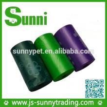 Lovely manufacuturer of portable innovative biodegradable pet corn starch poop bag