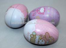 high quality small cute egg tin for chocolate