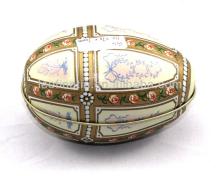 High quality cute egg tin for chocolate