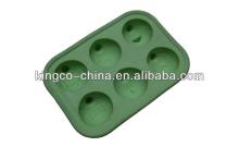 (KSC-126) 6 Holes Silicon Egg and Heart shape Ice cube Tray Ice Tray Alpha Shape Silicon Chocolate M
