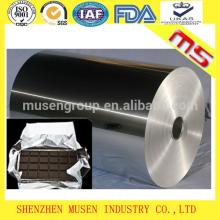 Roll type aluminum foil for chocolate bar package