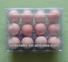 12 pcs plastic transportation egg tray