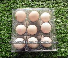 9 pcs plastic transportation egg tray