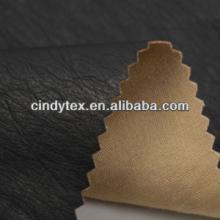 0.7mm drapery dark chocolate soft 100% viscose cow genuine  pu   leather 