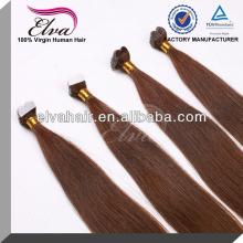 hair factory direct sales brazilian chocolate keratin hair extension