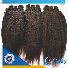 natural dark chocolate color hot selling virgin mongolian kinky straight hair product