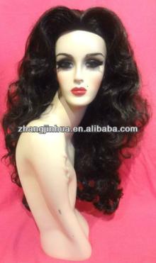 LACE FRONT WIG! Drag Queen, Chocolate Dark Brown Wavy