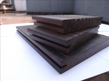Dark Chocolate Color Outdoor Strand Woven Bamboo Tile For Bridge