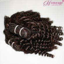 Homeage 2014 best selling kinky curly malaysian hair weave