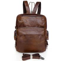 Drop Shipping China Wholesale Leisure Day Bag Leather Rucksack For Men 2757