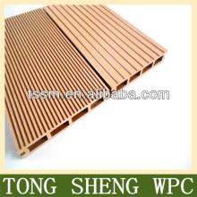 China fireproof black plastic composite deck board