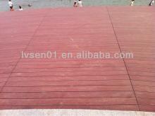 Hollow wpc decking for outdoor decoration composite weather resistance environment friendly wood-pla
