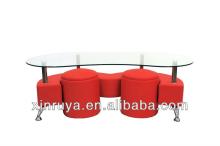 PU coffee table and 2stools