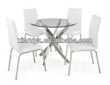 Popular Modern Glass Table Dining Set