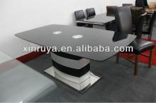 latest design tempered glass dining table