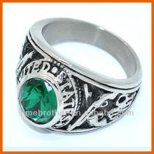 New Style Hot Sale Dark Green Stone Rings