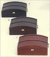  Wooden  Oval Shape Box AKTIS 3 bottle