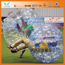 Hot sales colorful PVC/ TPU human size bubble ball soccer