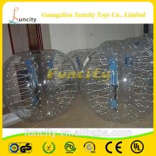 Promotion 1.2m PVC matieral bubble football for kids , inflatable bumper soccer ball for football