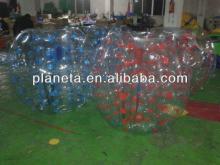colorful stripes soccer bubble 1.5m tpu pvc football balls