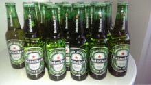 Green Bottles Pack Cans Beer Heinekens....