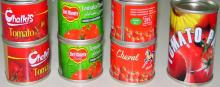 canned tomato paste, tins tomato paste