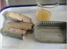 Canned sardines 125/80 gr. of Chinese origin