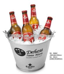 Metal ice buckets with handle