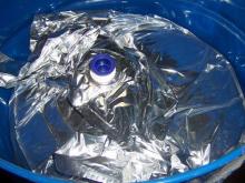 220 liters steel drum with septic Bag Tomato Paste