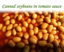  Canned  soybean in tomato sauce 400*24tins