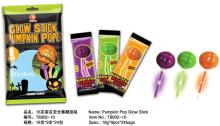 Pumpkin lollipop with glow stick