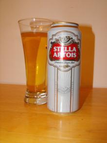 Stella Artois lager beer from Belgium