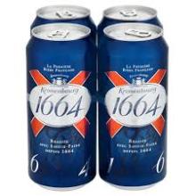 Kronenbourg 1664 blanc beer in blue 25cl and 33cl bottles